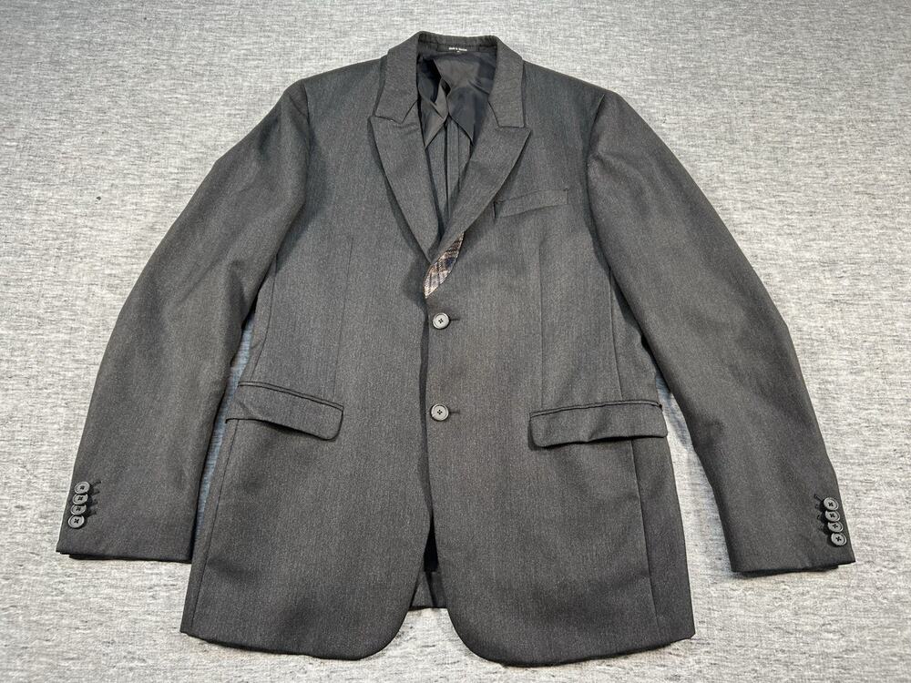 Z Zegna blazer Mens 50 regular Grey Drop 8 Deco Modern Suit Jacket Sport Coat